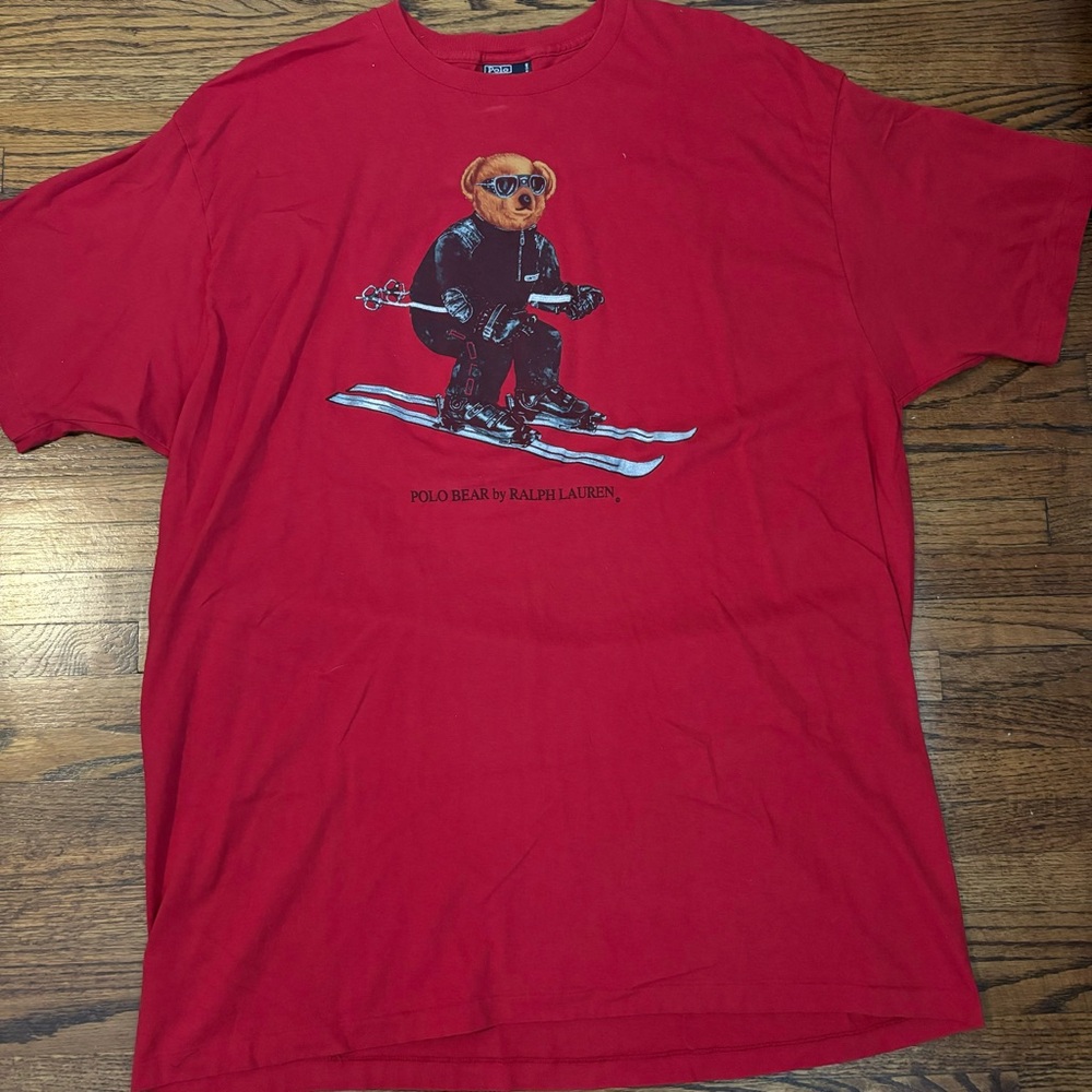Vintage 90s Ralph Lauren Ski Bear T-Shirt